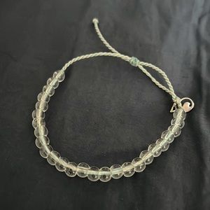 4Ocean light gray and blue intertwined string